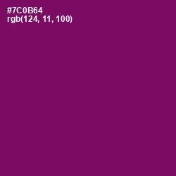 #7C0B64 - Pompadour Color Image