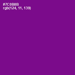 #7C0B8B - Seance Color Image