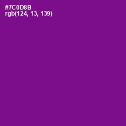 #7C0D8B - Seance Color Image