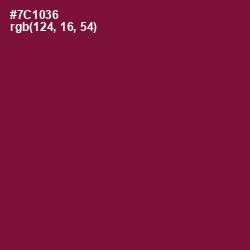 #7C1036 - Claret Color Image
