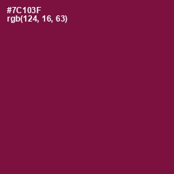 #7C103F - Claret Color Image