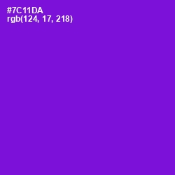 #7C11DA - Purple Heart Color Image