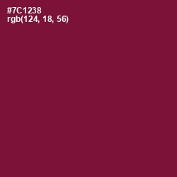 #7C1238 - Claret Color Image