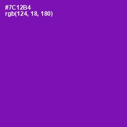 #7C12B4 - Purple Color Image