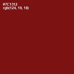 #7C1312 - Persian Plum Color Image