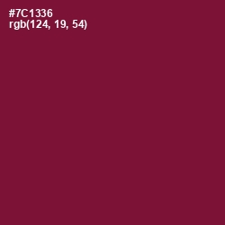 #7C1336 - Claret Color Image