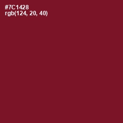 #7C1428 - Claret Color Image