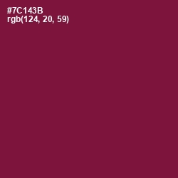 #7C143B - Claret Color Image