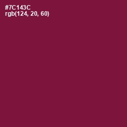 #7C143C - Claret Color Image