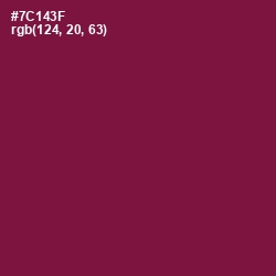 #7C143F - Claret Color Image