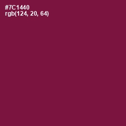 #7C1440 - Pompadour Color Image