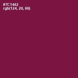 #7C1442 - Pompadour Color Image