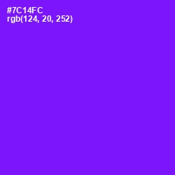 #7C14FC - Purple Heart Color Image