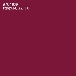 #7C1639 - Claret Color Image