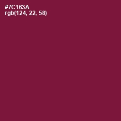 #7C163A - Claret Color Image
