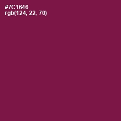 #7C1646 - Pompadour Color Image