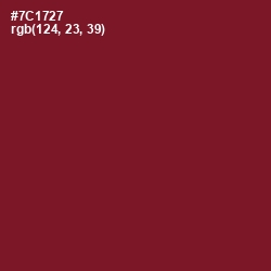 #7C1727 - Claret Color Image
