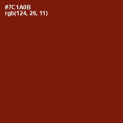#7C1A0B - Kenyan Copper Color Image