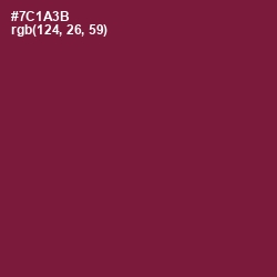 #7C1A3B - Claret Color Image