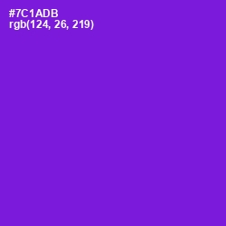 #7C1ADB - Purple Heart Color Image