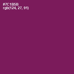 #7C1B5B - Pompadour Color Image