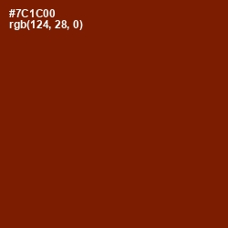 #7C1C00 - Kenyan Copper Color Image