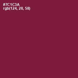 #7C1C3A - Claret Color Image