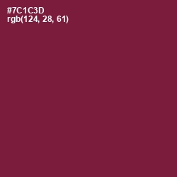 #7C1C3D - Claret Color Image