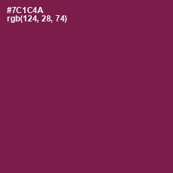 #7C1C4A - Pompadour Color Image