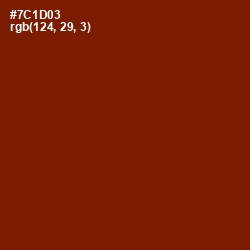 #7C1D03 - Kenyan Copper Color Image