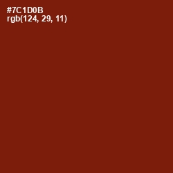#7C1D0B - Kenyan Copper Color Image