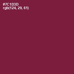 #7C1D3D - Claret Color Image