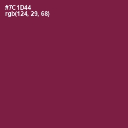 #7C1D44 - Pompadour Color Image