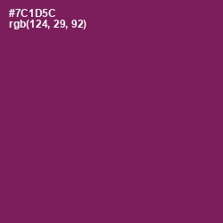 #7C1D5C - Pompadour Color Image