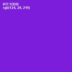 #7C1DDB - Purple Heart Color Image