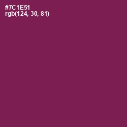 #7C1E51 - Pompadour Color Image