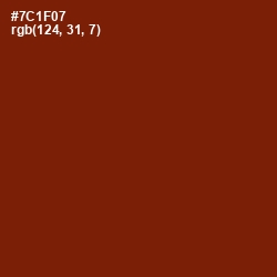 #7C1F07 - Kenyan Copper Color Image