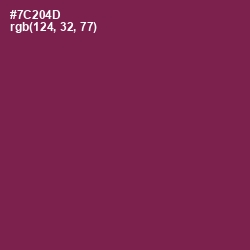 #7C204D - Tawny Port Color Image