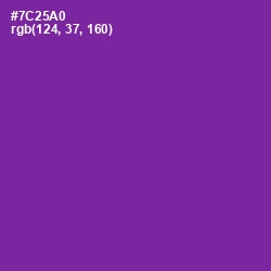 #7C25A0 - Royal Purple Color Image