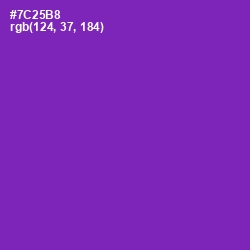 #7C25B8 - Royal Purple Color Image