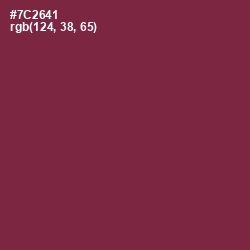 #7C2641 - Tawny Port Color Image