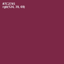 #7C2745 - Tawny Port Color Image
