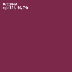 #7C284A - Tawny Port Color Image