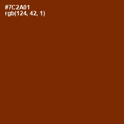 #7C2A01 - Red Beech Color Image