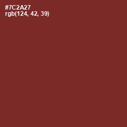 #7C2A27 - Buccaneer Color Image