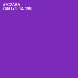 #7C2ABA - Royal Purple Color Image