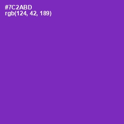 #7C2ABD - Royal Purple Color Image