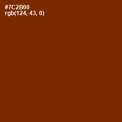 #7C2B00 - Red Beech Color Image