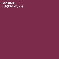 #7C2B4B - Tawny Port Color Image