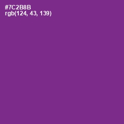 #7C2B8B - Eminence Color Image